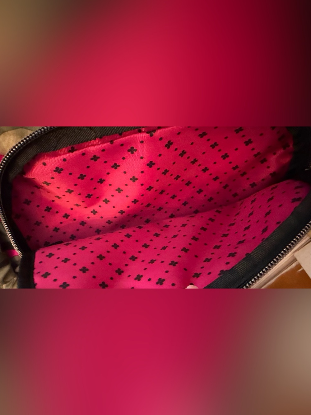 Lug Hatchback Backpack in a Camo Pink Pattern - Picture 6 of 11